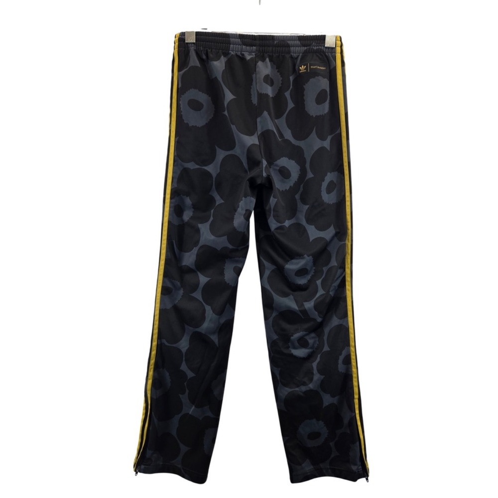 Adidas x Marimekko Firebird Track Pants Black Carbon Gold Floral Small Athletic - Picture 9 of 10